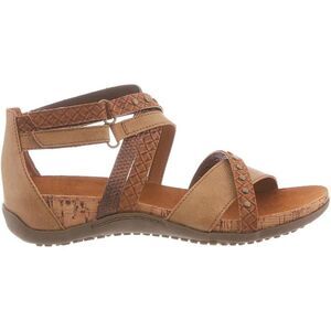 BEARPAW Julianna II Women's Summer Comfort Hook Loop Straps Sandals, Tan, Size 8